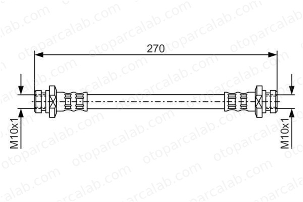 BOSCH 1 987 476 737 Fren Hortumu Arka Sağ veya Sol MITSUBISHI SPACE WAGON GALANT V 1987476737 T54004