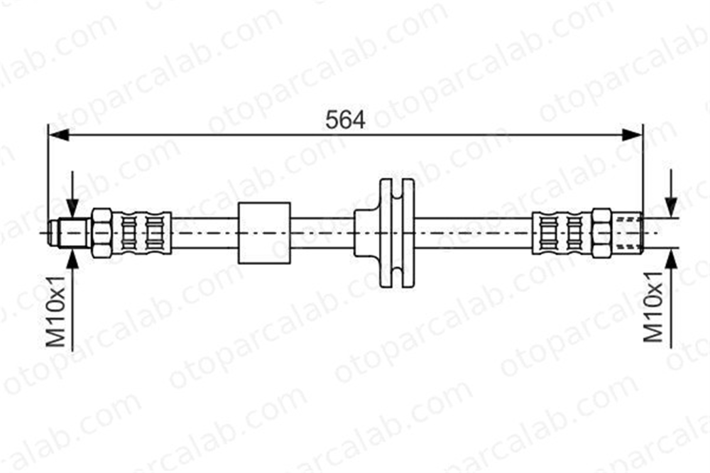 BOSCH 1 987 476 752 Fren Hortumu Ön Sağ veya Sol MERCEDES-BENZ S-SERISI S-SERISI Coupe A1404200048 T50011