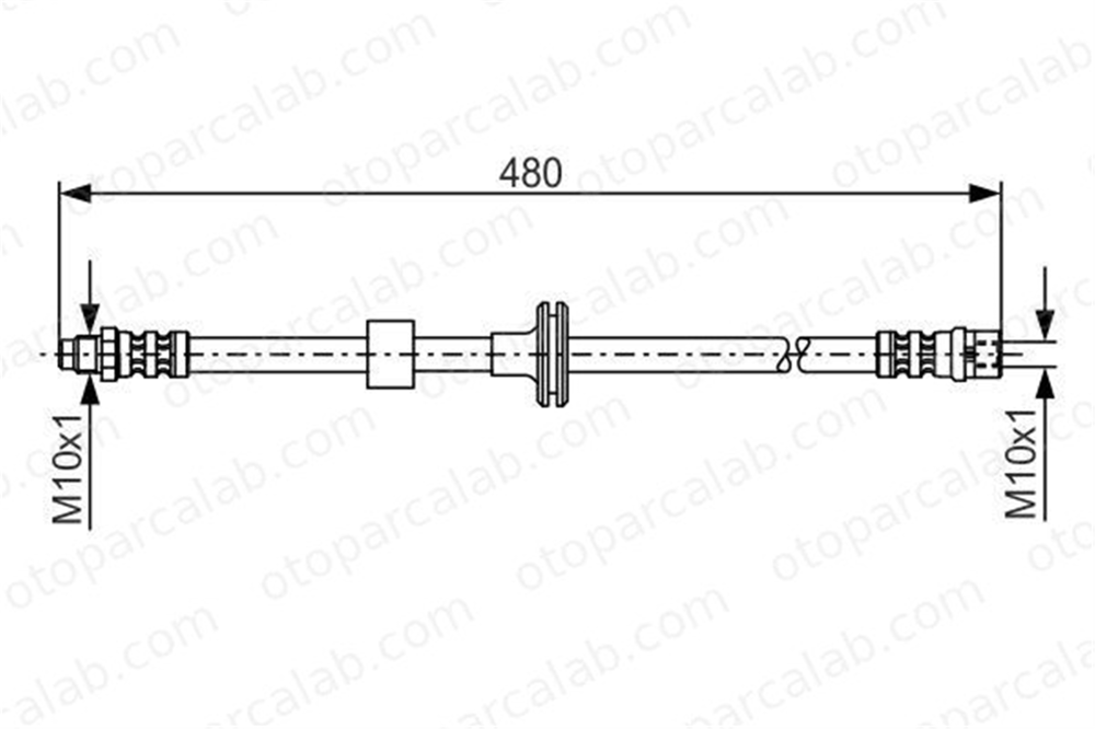 BOSCH 1 987 476 778 Fren Hortumu Ön Sağ veya Sol MERCEDES-BENZ S-SERISI C-SERISI A2024200148 T50027