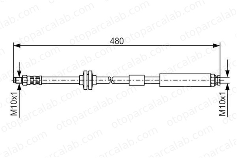 BOSCH 1 987 476 824 Fren Hortumu Ön Sağ veya Sol FIAT PUNTO PUNTO Kasa/eğik arka 1987476824 46760308