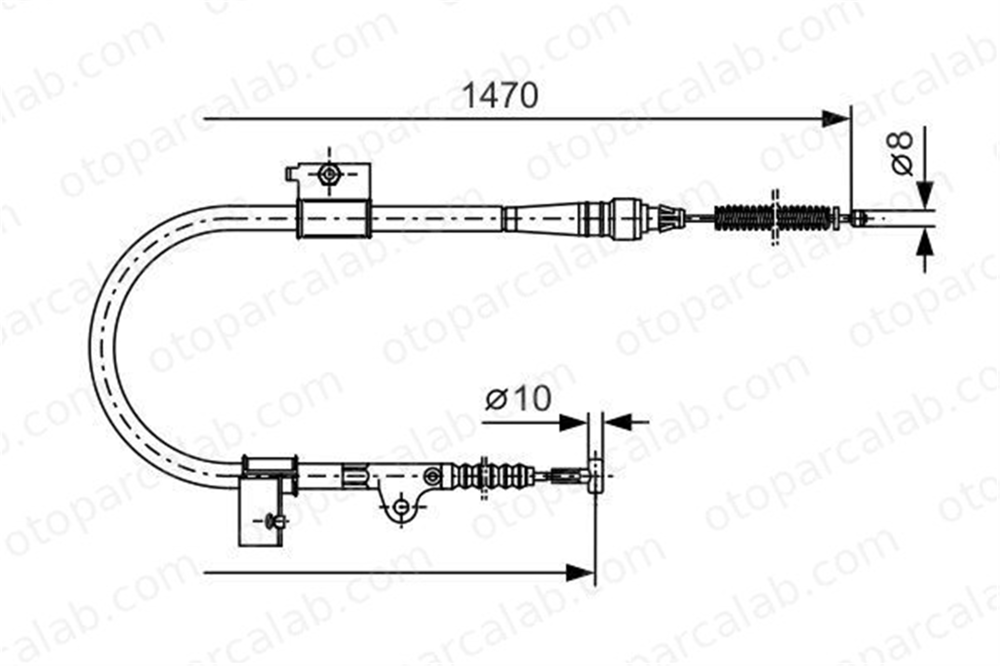 BOSCH 1 987 477 757 El Fren Teli Arka Sağ veya Sol FORD MAVERICK NISSAN TERRANO II 365310F601 1961869