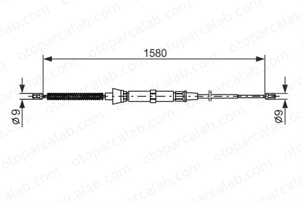 BOSCH 1 987 477 806 El Fren Teli Arka Sağ veya Sol SEAT IBIZA III VW POLO 6Q0609721M 6Q0609721J