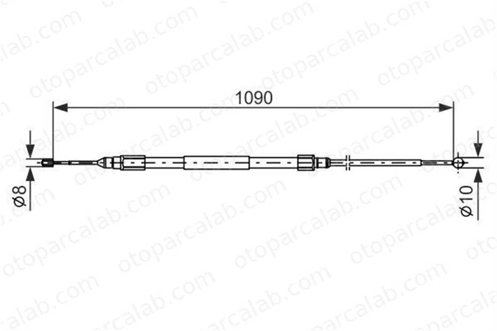 BOSCH 1 987 477 949 El Fren Teli Arka Sağ veya Sol BMW Z4 Roadster Z4 Coupe 1987477949 34406780959
