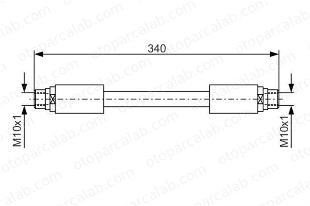 BOSCH 1 987 481 301 Fren Hortumu Ön Sağ veya Sol AUDI A6 C6 A6 C6 Avant 1987481301 4F0611707B