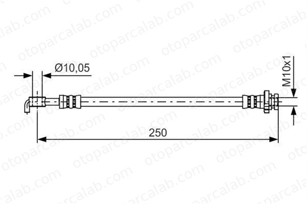 BOSCH 1 987 481 434 Fren Hortumu Arka Sol OPEL INSIGNIA A INSIGNIA A Sports Tourer 46210JD620