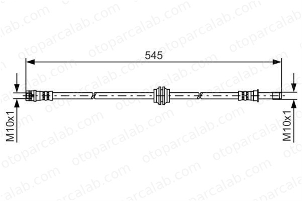 BOSCH 1 987 481 454 Fren Hortumu Ön Sağ veya Sol MERCEDES-BENZ VITO Minibüs/Otobüs VITO / MIXTO Panelvan/Van A6394281235 6394281235
