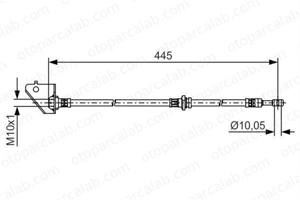 BOSCH 1 987 481 498 Fren Hortumu Ön Sağ KIA SPORTAGE II HYUNDAI TUCSON 587322E000 587322E010
