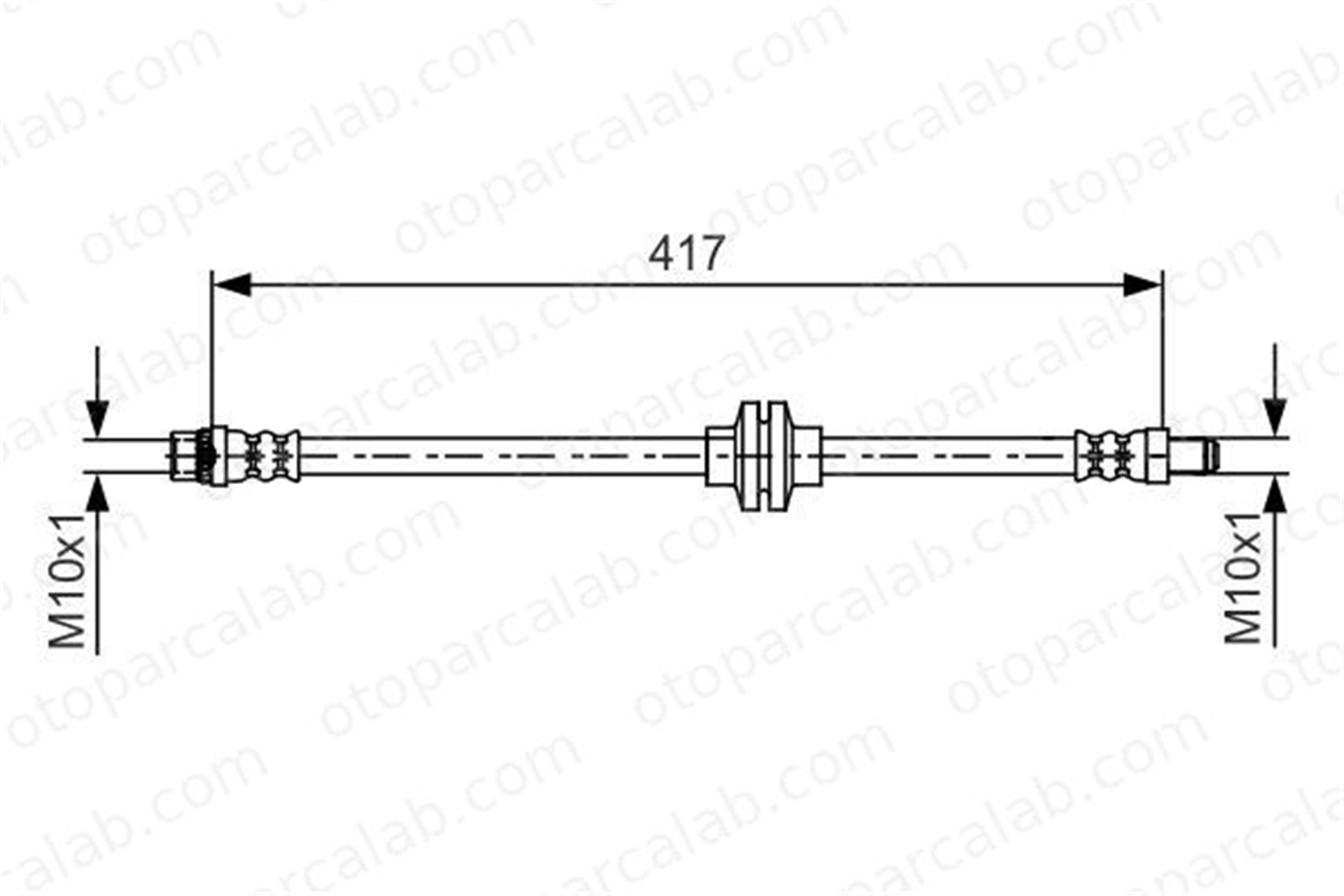 BOSCH 1 987 481 626 Fren Hortumu Ön Sağ veya Sol DACIA DUSTER LODGY 1987481626 462101232R