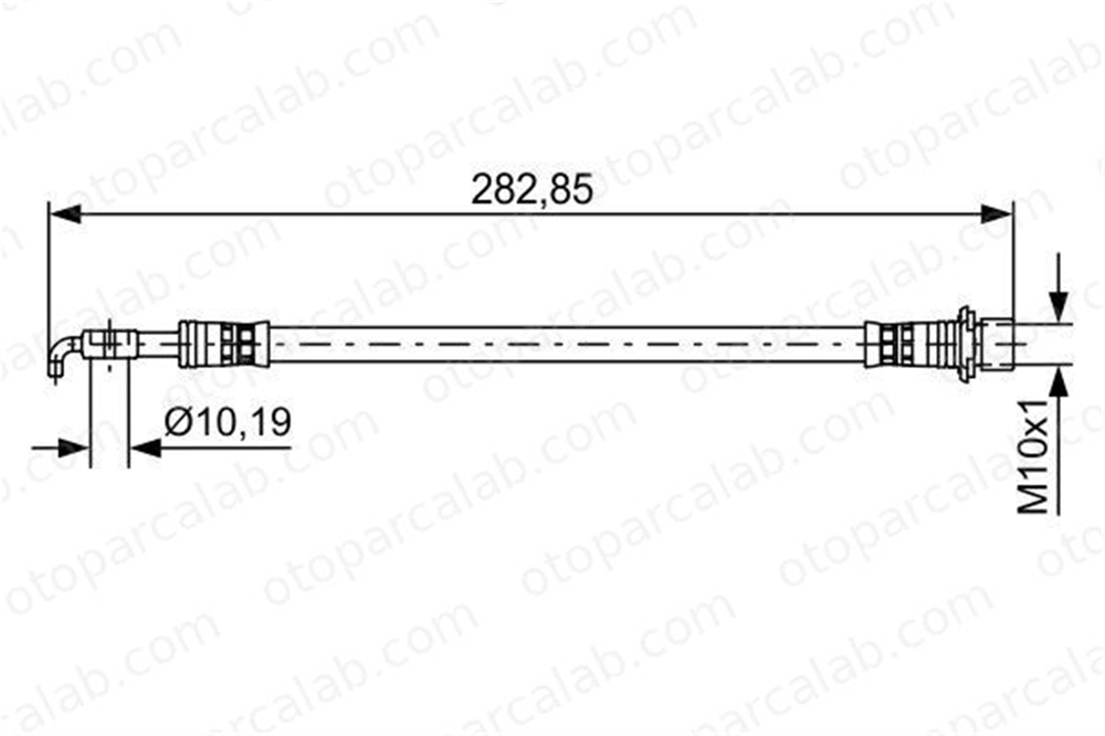 BOSCH 1 987 481 643 Fren Hortumu Arka Sağ veya Sol TOYOTA YARIS DAIHATSU CHARADE VIII 1987481643 90947W2011