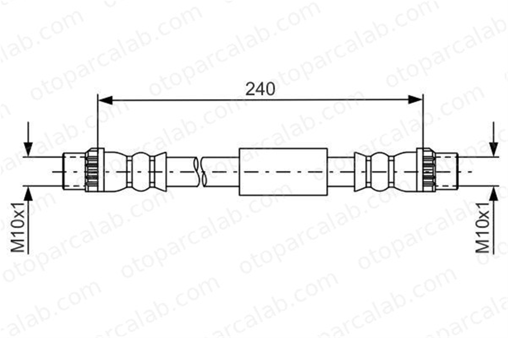 BOSCH 1 987 481 666 Fren Hortumu Arka Sağ veya Sol PEUGEOT EXPERT TEPEE CITROËN JUMPY 1987481666 4806H5