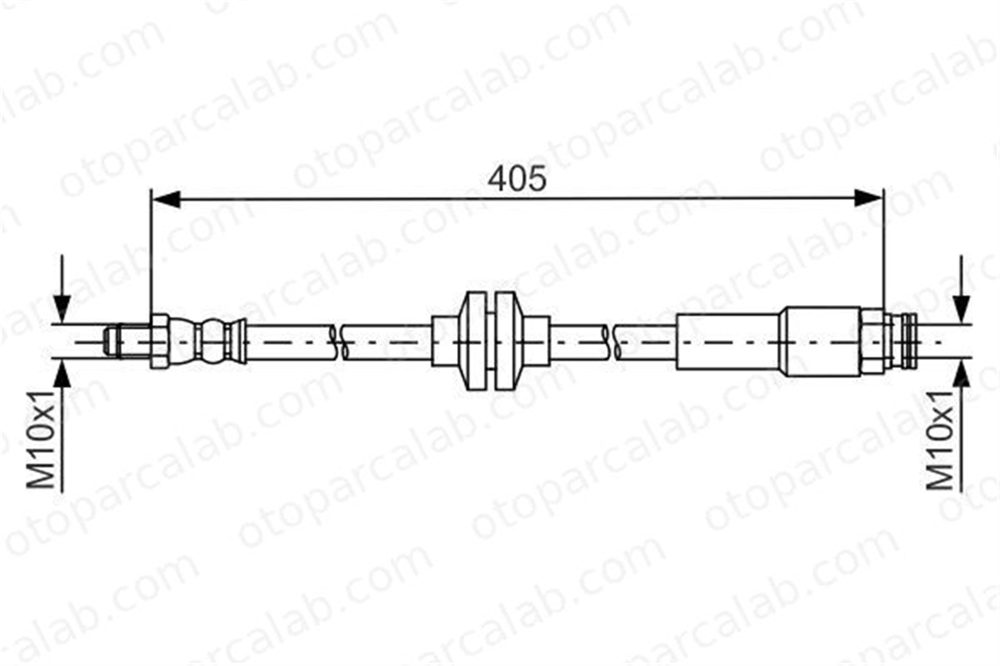 BOSCH 1 987 481 671 Fren Hortumu Ön Sağ veya Sol FIAT 500X PUNTO 1987481671 51814431