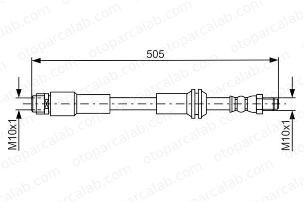 BOSCH 1 987 481 675 Fren Hortumu Ön Sağ veya Sol MERCEDES-BENZ A-SERISI CLA Coupe A2464200248 2464200248