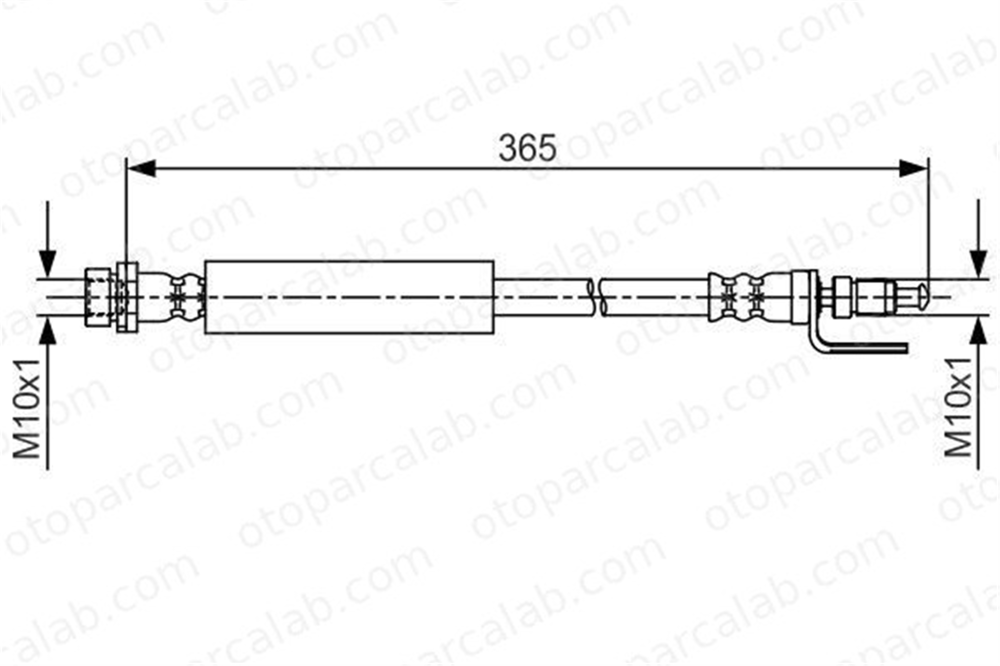 BOSCH 1 987 481 703 Fren Hortumu Ön Sağ veya Sol FORD TRANSIT V363 Panelvan/Van TRANSIT V363 Platform şasi 1987481703 1763948