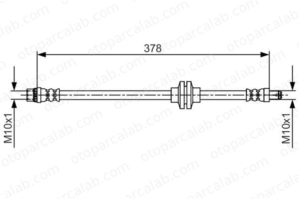 BOSCH 1 987 481 707 Fren Hortumu Ön Sağ veya Sol OPEL MOVANO B Panelvan/Van MOVANO B Platform şasi 1987481707 4420115
