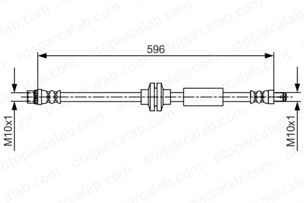 BOSCH 1 987 481 708 Fren Hortumu Arka Sağ veya Sol OPEL MOVANO B Panelvan/Van MOVANO B Platform şasi 1987481708 4406251