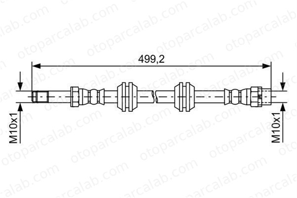 BOSCH 1 987 481 727 Fren Hortumu Arka Sağ veya Sol MINI MINI BMW X2 1987481727 34306798466