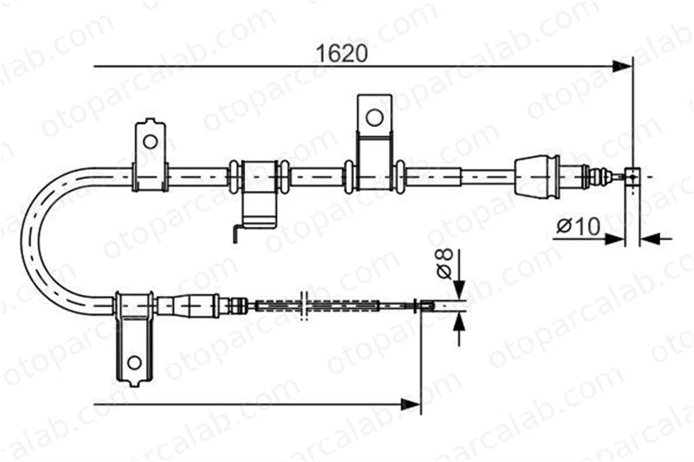 BOSCH 1 987 482 071 El Fren Teli Arka Sağ HYUNDAI GETZ 1987482071 597701C300