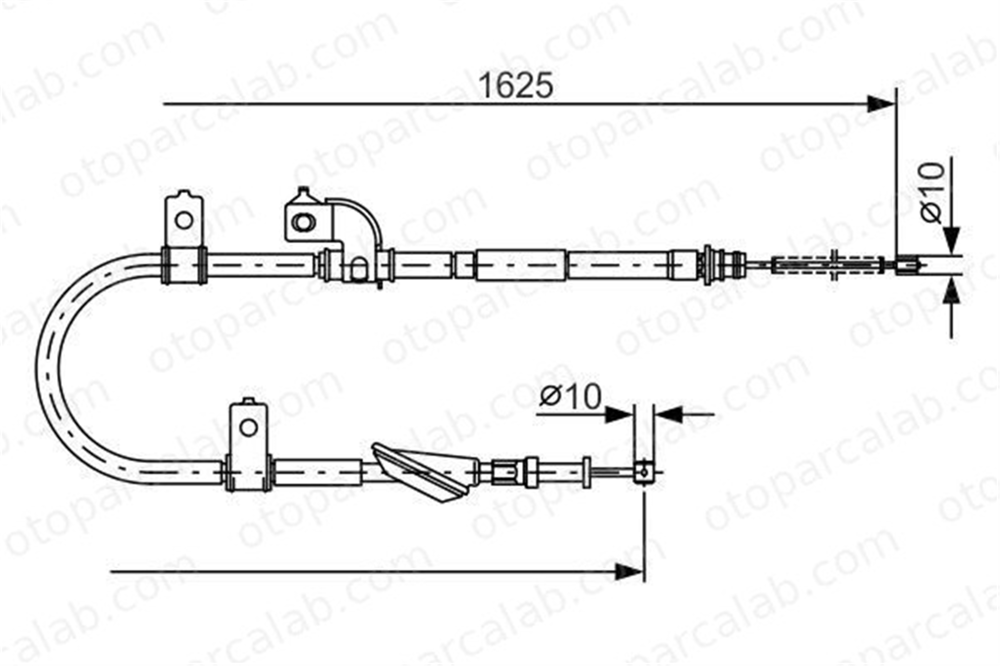 BOSCH 1 987 482 081 El Fren Teli Arka Sol SUBARU FORESTER IMPREZA Sedan 26051 FC010