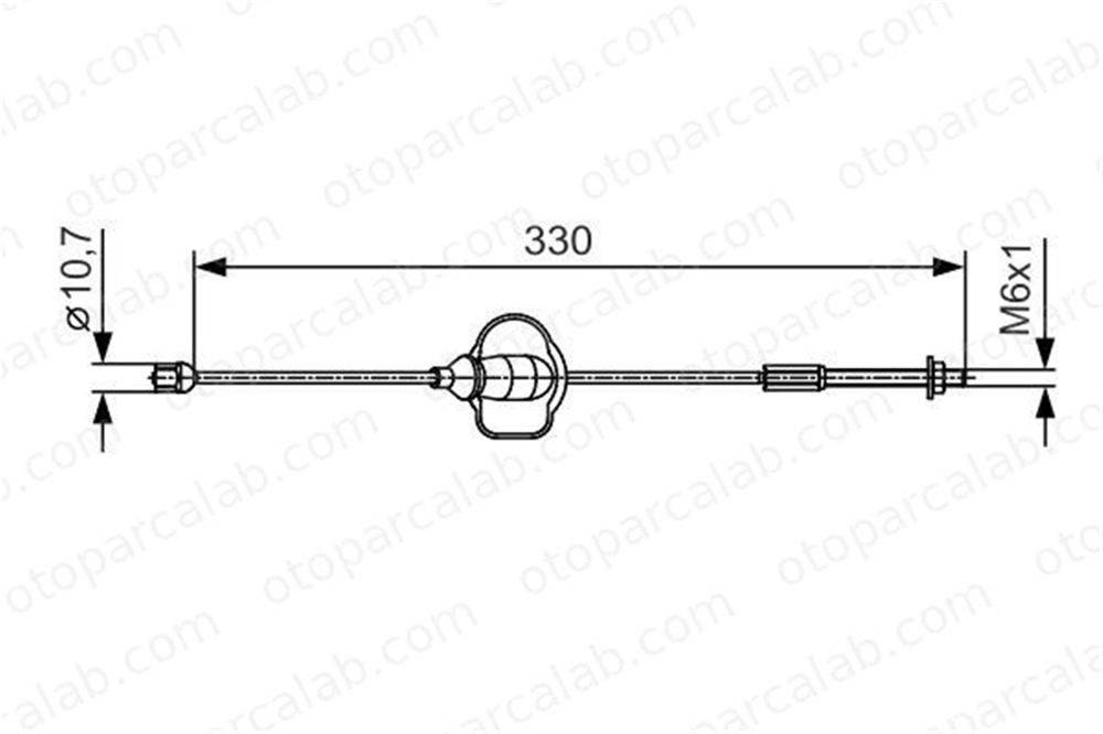 BOSCH 1 987 482 121 El Fren Teli Ön Sağ veya Sol FORD FOCUS I FOCUS I Turnier 1987482121 1228027