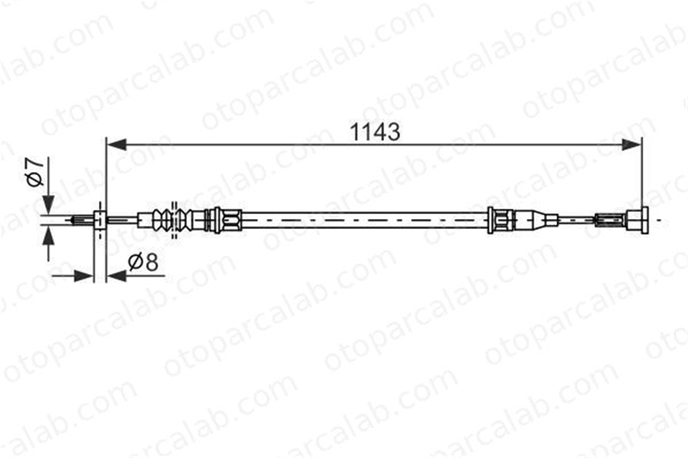 BOSCH 1 987 482 139 El Fren Teli Arka Sağ OPEL TIGRA TwinTop 522014 13138930