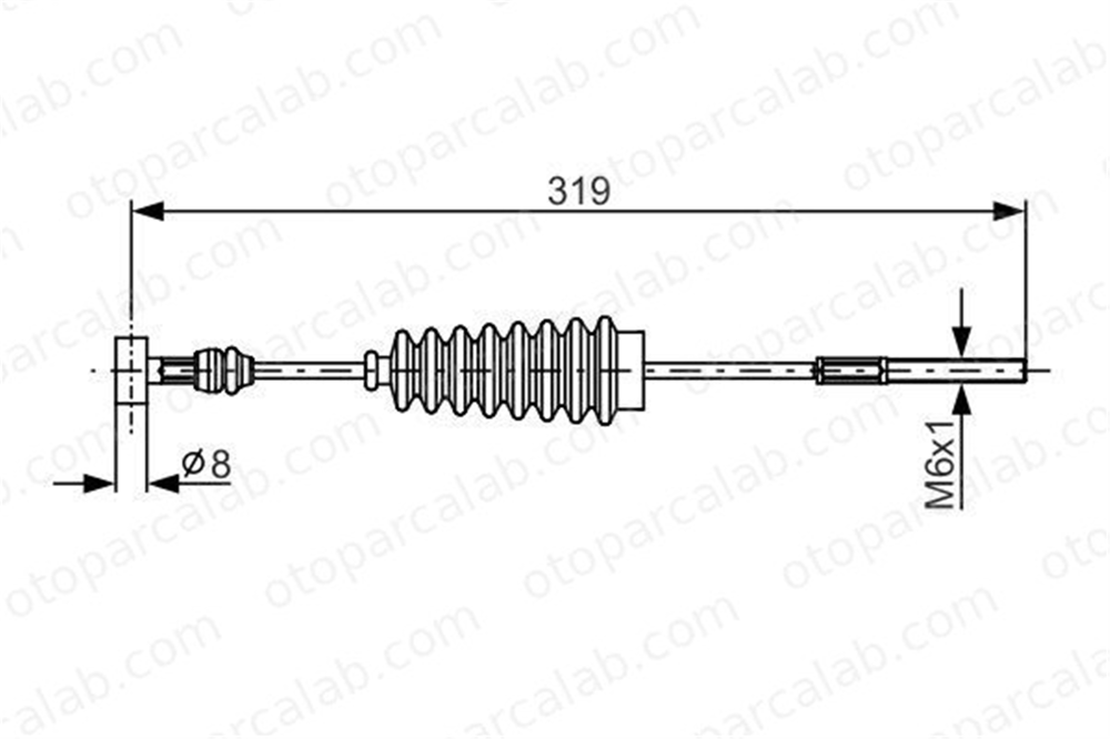 BOSCH 1 987 482 157 El Fren Teli Ön Sağ veya Sol TOYOTA AVENSIS VERSO 4641044050
