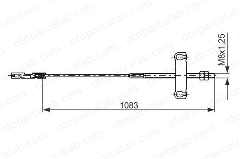 BOSCH 1 987 482 194 El Fren Teli Orta FORD TRANSIT Panelvan/Van TRANSIT Platform şasi 4041992 4060871