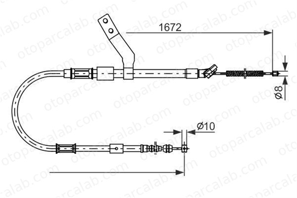 BOSCH 1 987 482 261 El Fren Teli Arka Sol TOYOTA CELICA Coupe 1987482261 4643020580