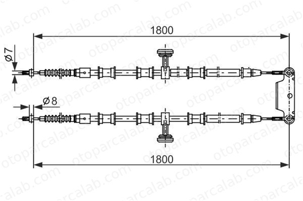 BOSCH 1 987 482 291 El Fren Teli Arka Sağ veya Sol OPEL SIGNUM Hatchback VECTRA C Station wagon 93181108 522020