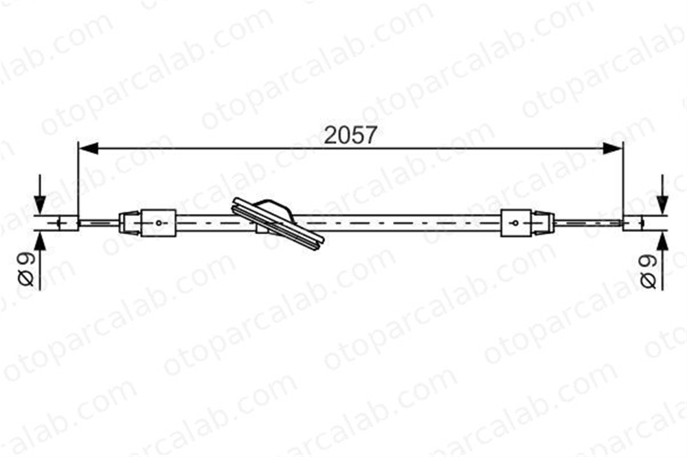 BOSCH 1 987 482 331 El Fren Teli Ön Sağ veya Sol MERCEDES-BENZ C-SERISI C-SERISI T-Model A2044201485 2044201485