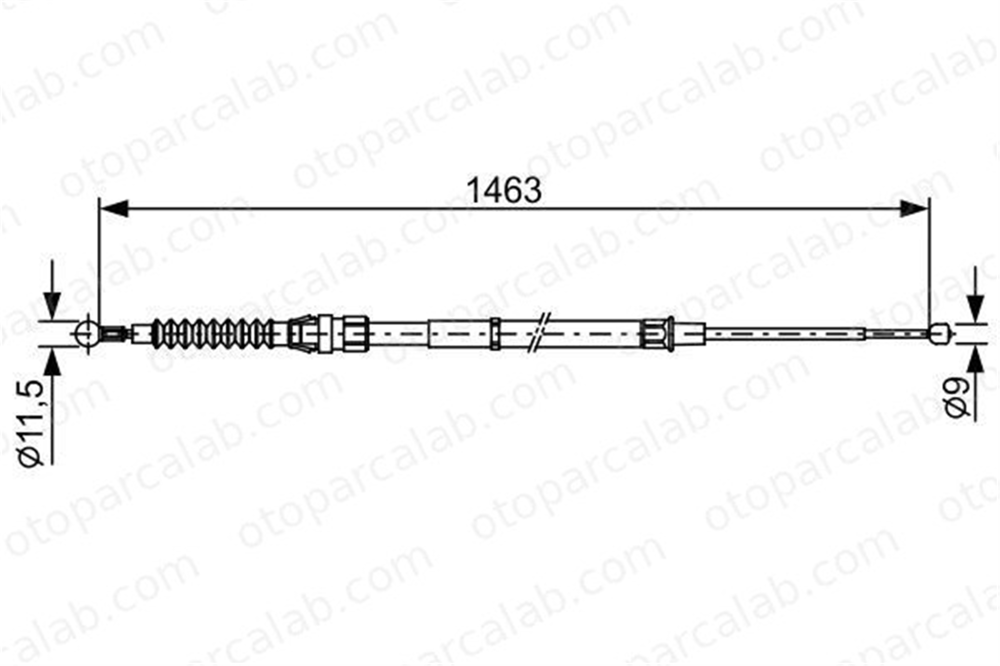 BOSCH 1 987 482 456 El Fren Teli Arka Sağ veya Sol SEAT LEON ST LEON 1987482456 5Q0609721AS