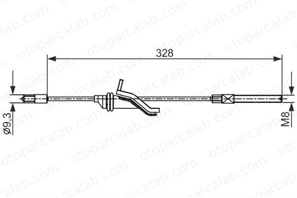 BOSCH 1 987 482 545 El Fren Teli Ön Sağ veya Sol FORD FOCUS III FOCUS III Turnier 1987482545 1729698