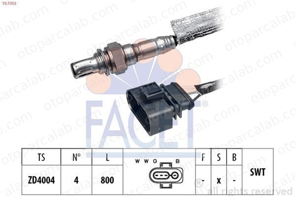 BOSCH F 00H L00 372 Oksijen (Lambda) Sensörü AUDI A8 D2 SEAT CORDOBA 21906265AF 21906265AD