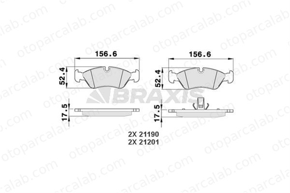BRAXIS AA0038 Fren Disk Balata Ön OPEL ASTRA F Station wagon ASTRA F 1605746 1605789