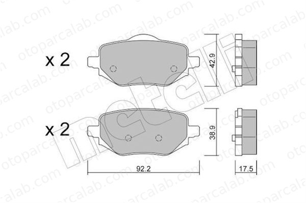 BRAXIS AB0684 Fren Disk Balata Arka PEUGEOT 2008 II CITROËN C4 X 1680301680 1643574280