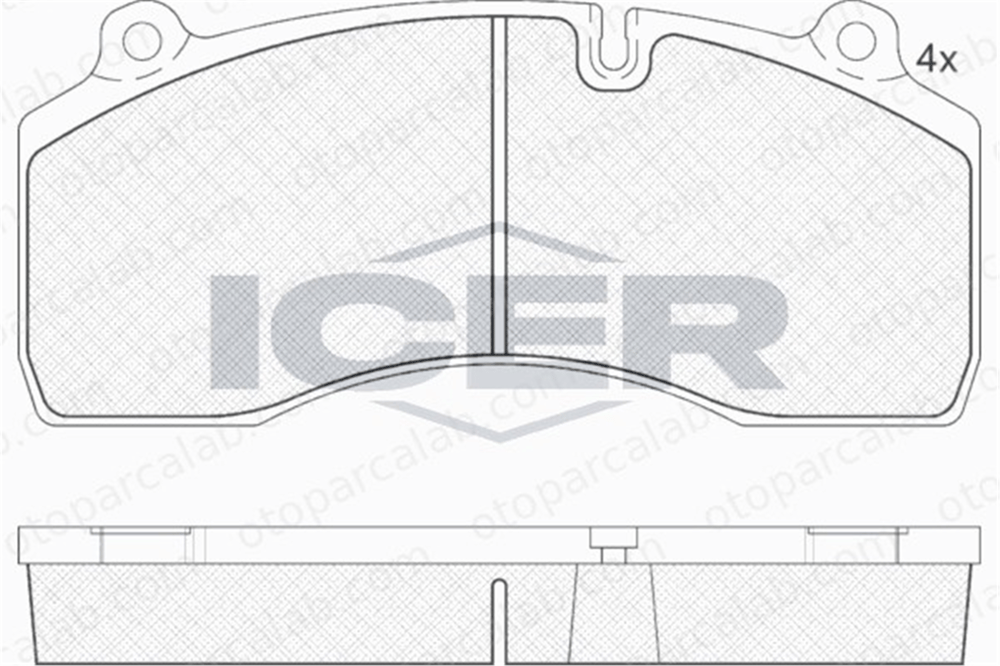 BRAXIS AB5005 Fren Disk Balata Ön RENAULT TRUCKS MIDLINER PREMIUM 2 2917529181 20780788