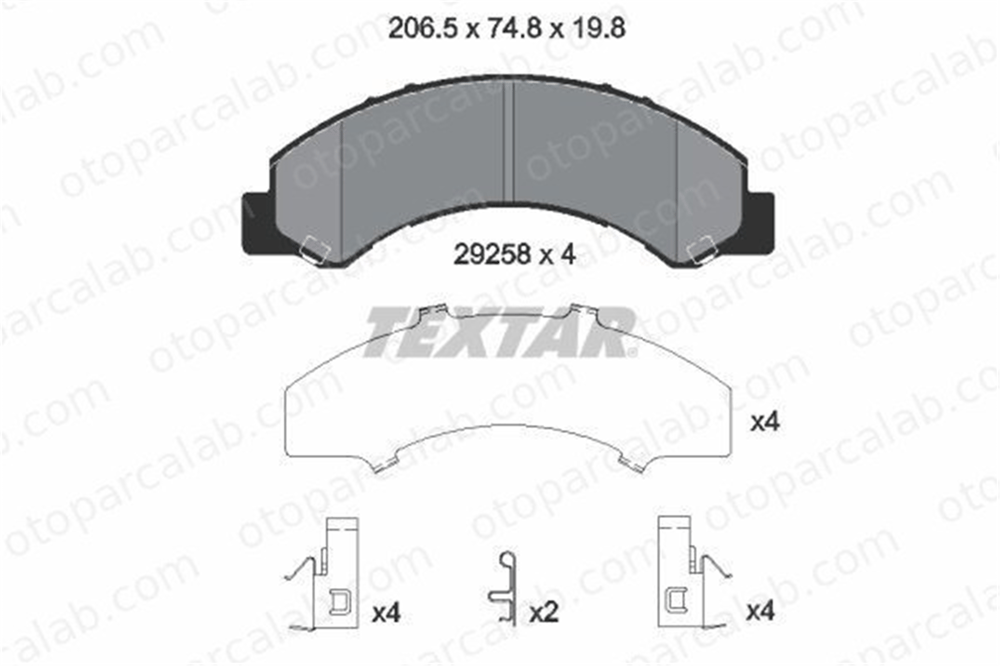 BRAXIS AB5020 Fren Disk Balata Ön AUDI A8 D2 CITROËN JUMPER Platform şasi 29258 8971686340