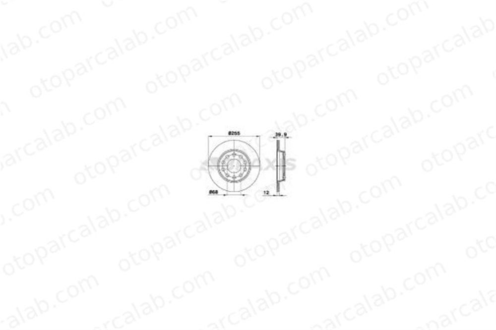 BRAXIS AE0178 Fren Disk Ayna Arka Sağ ve Sol AUDI A4 B7 Avant A4 B7 8E0615601Q