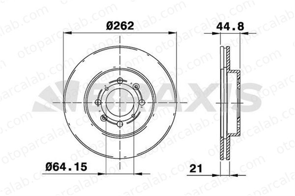 BRAXIS AE0179 Fren Disk Ayna Ön Sağ ve Sol ROVER 400 II HONDA CIVIC VI Fastback 45251S5D00 45251S5DA10
