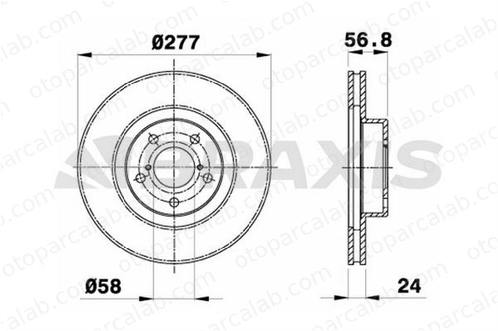 BRAXIS AE0231 Fren Disk Ayna Ön Sağ ve Sol SUBARU FORESTER IMPREZA Station wagon 26300AE050 26300AE071