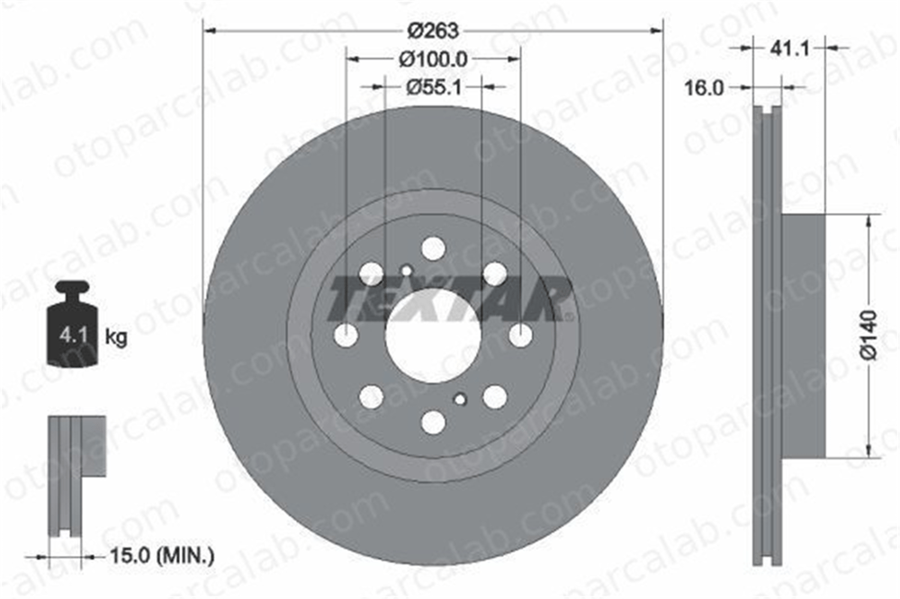 BRAXIS AE0576 Fren Disk Ayna Arka Sağ ve Sol TOYOTA MR2 III 4243117081