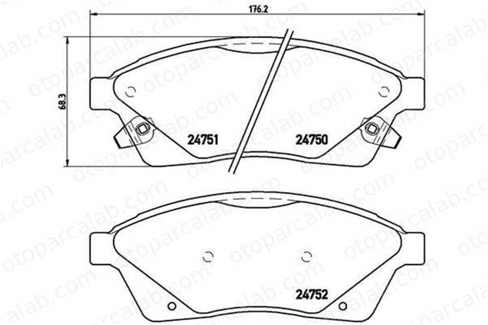 BREMBO P 09 010 Fren Disk Balata Ön MERCEDES-BENZ C-SERISI E-SERISI T-Model 20887798 19431910