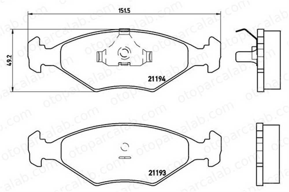 BREMBO P 23 040 Fren Disk Balata Ön FIAT ELBA FIORINO Kasa/büyük limuzin 5882984 55170758