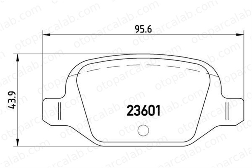 BREMBO P 23 064 Fren Disk Balata Arka LANCIA YPSILON FIAT PANDA 71752988 71772212