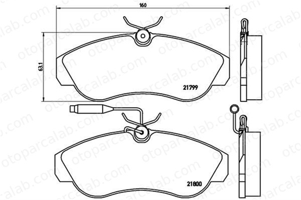 BREMBO P 23 069 Fren Disk Balata Ön FIAT DUCATO Panelvan/Van DUCATO Platform şasi 425452 425118