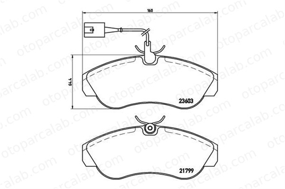 BREMBO P 23 084 Fren Disk Balata Ön veya Arka FIAT DUCATO Panelvan/Van DUCATO Platform şasi 425456 425225