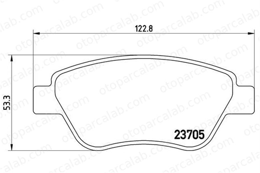 BREMBO P 23 099 Fren Disk Balata Ön LANCIA MUSA FIAT IDEA 77362743 77362179