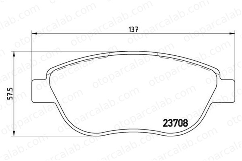 BREMBO P 23 119 Fren Disk Balata Ön CITROËN C4 I XSARA PICASSO 1647873980 425253