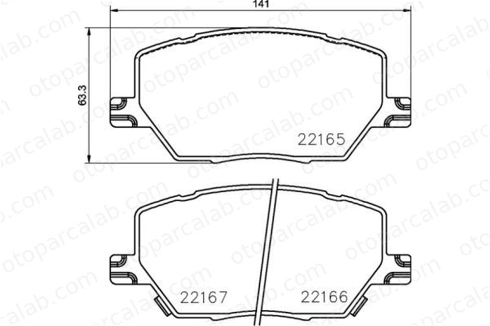 BREMBO P 23 164 Fren Disk Balata Ön FIAT 500X JEEP RENEGADE SUV 77367214 77367936