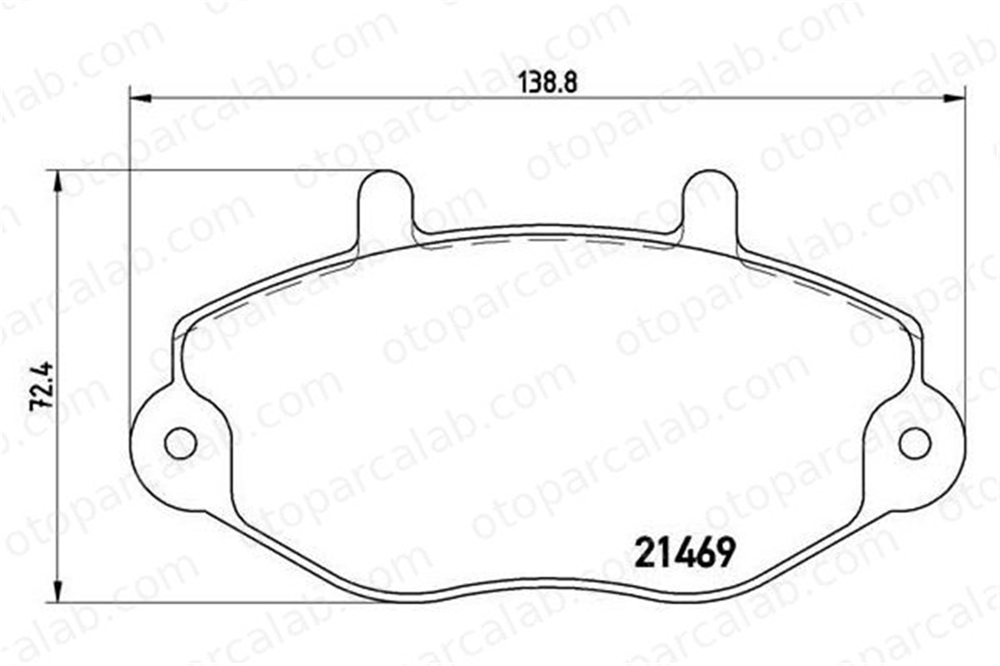 BREMBO P 24 033 Fren Disk Balata Ön FORD TRANSIT Minibüs/Otobüs TRANSIT Platform şasi 5028764 6197739