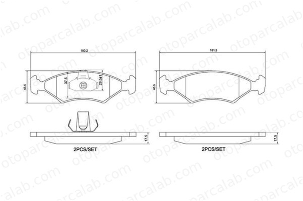 BREMBO P 24 043 Fren Disk Balata Ön FORD SIERRA II SIERRA II Turnier 5018899 1010503